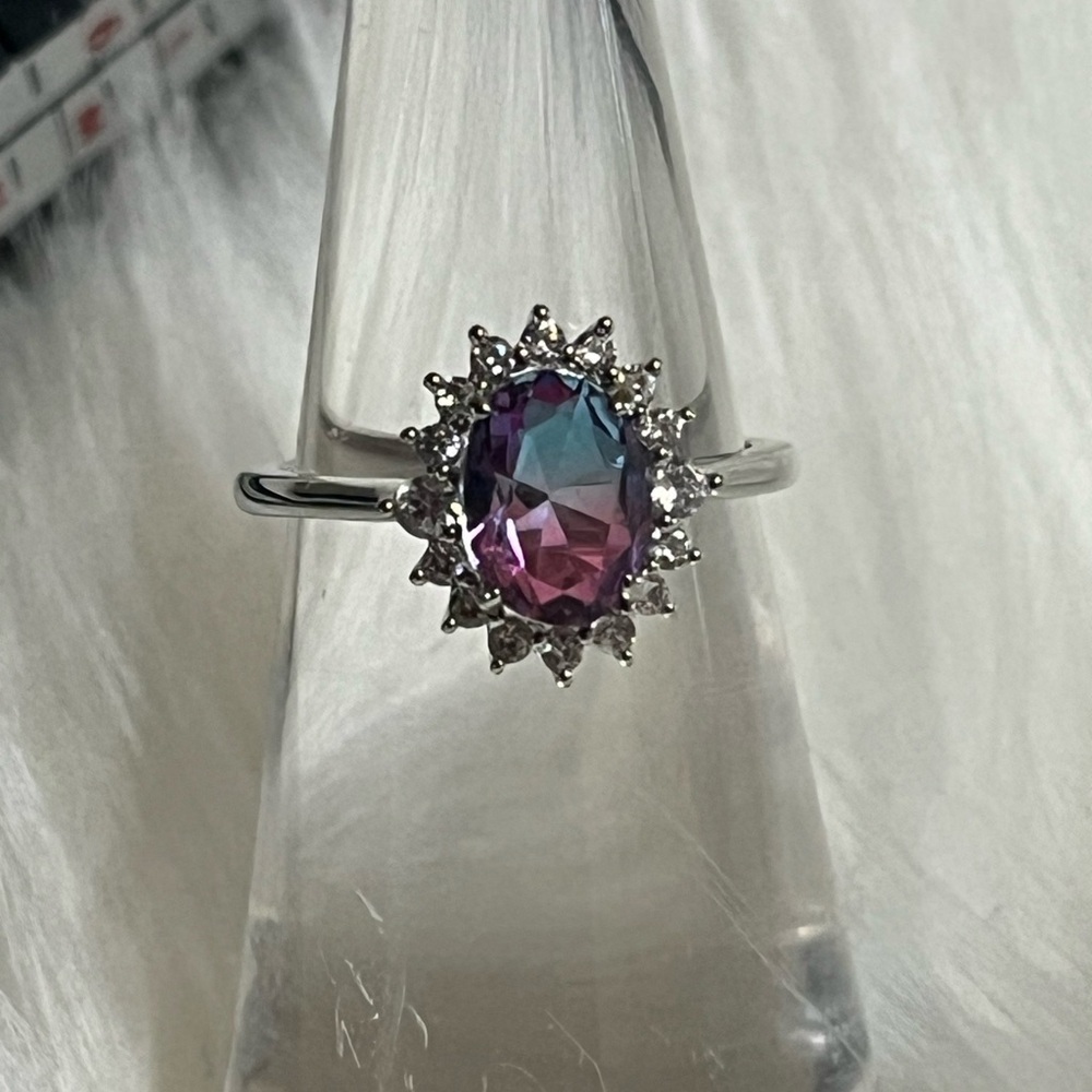Fragrant Jewels Dual Tone Halo Ring
